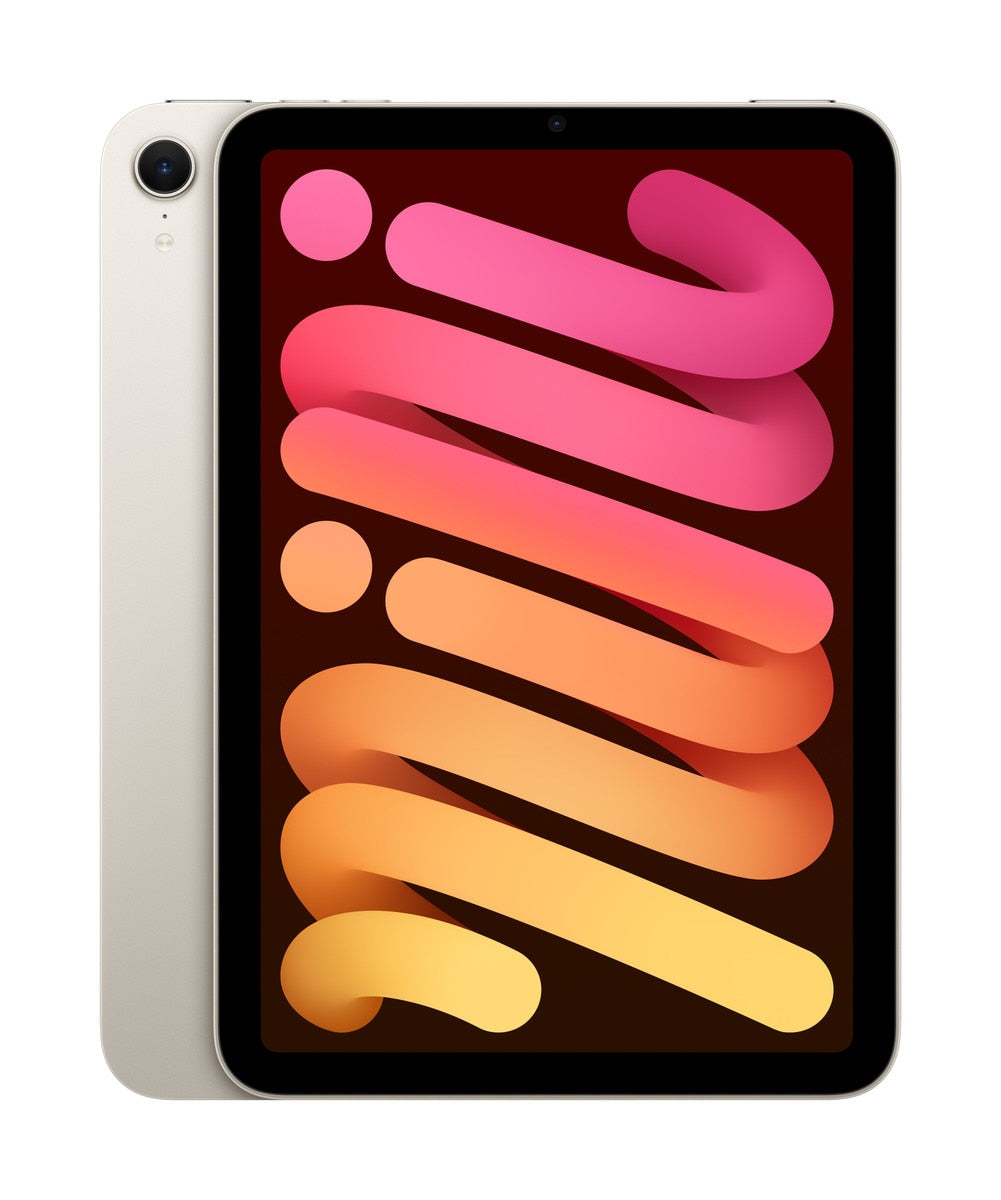 Apple iPad Mini 8.3" 7th Gen - StarlightTabletsSingle-handedly awesome Big-screen attitude. Ultraportable design.iPad mini has everything there is to love about iPad in a delightfully light, compact design. It features a 100 percent recycled aluminum encl